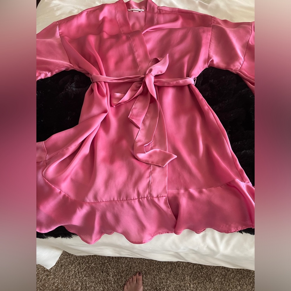 Victoria Secret Robe -bachelorette, bridal, honeymoon flutter sleeves